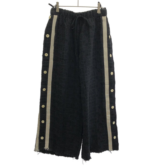 Gucci Sample Side Button Line Easy Pants Zansi Black