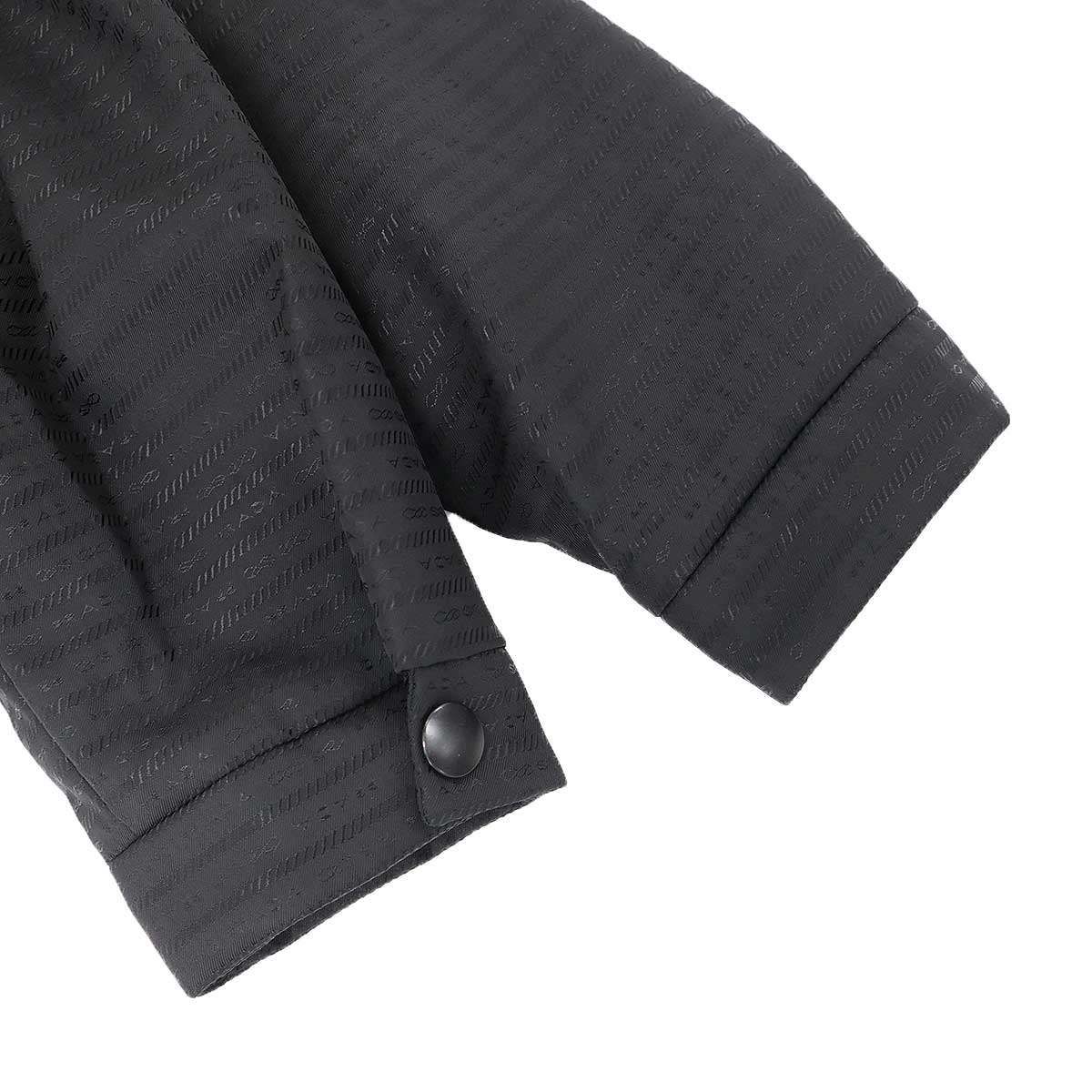 Prada Re-Nylon Patted Shirt Jacket Black — view 5