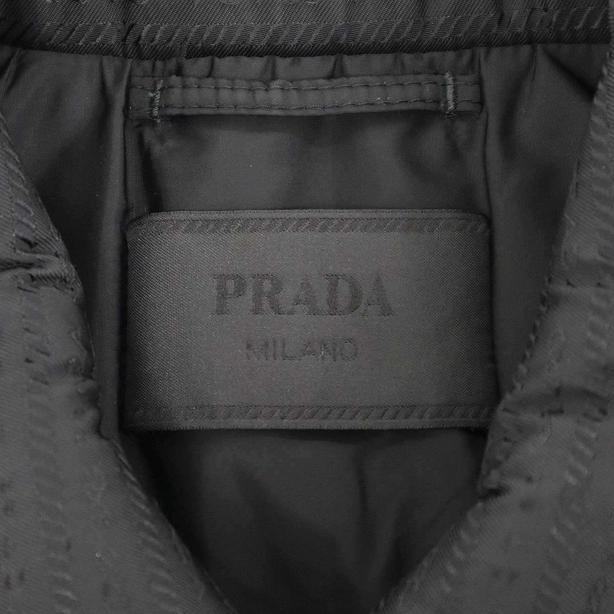 Prada Re-Nylon Patted Shirt Jacket Black — view 3
