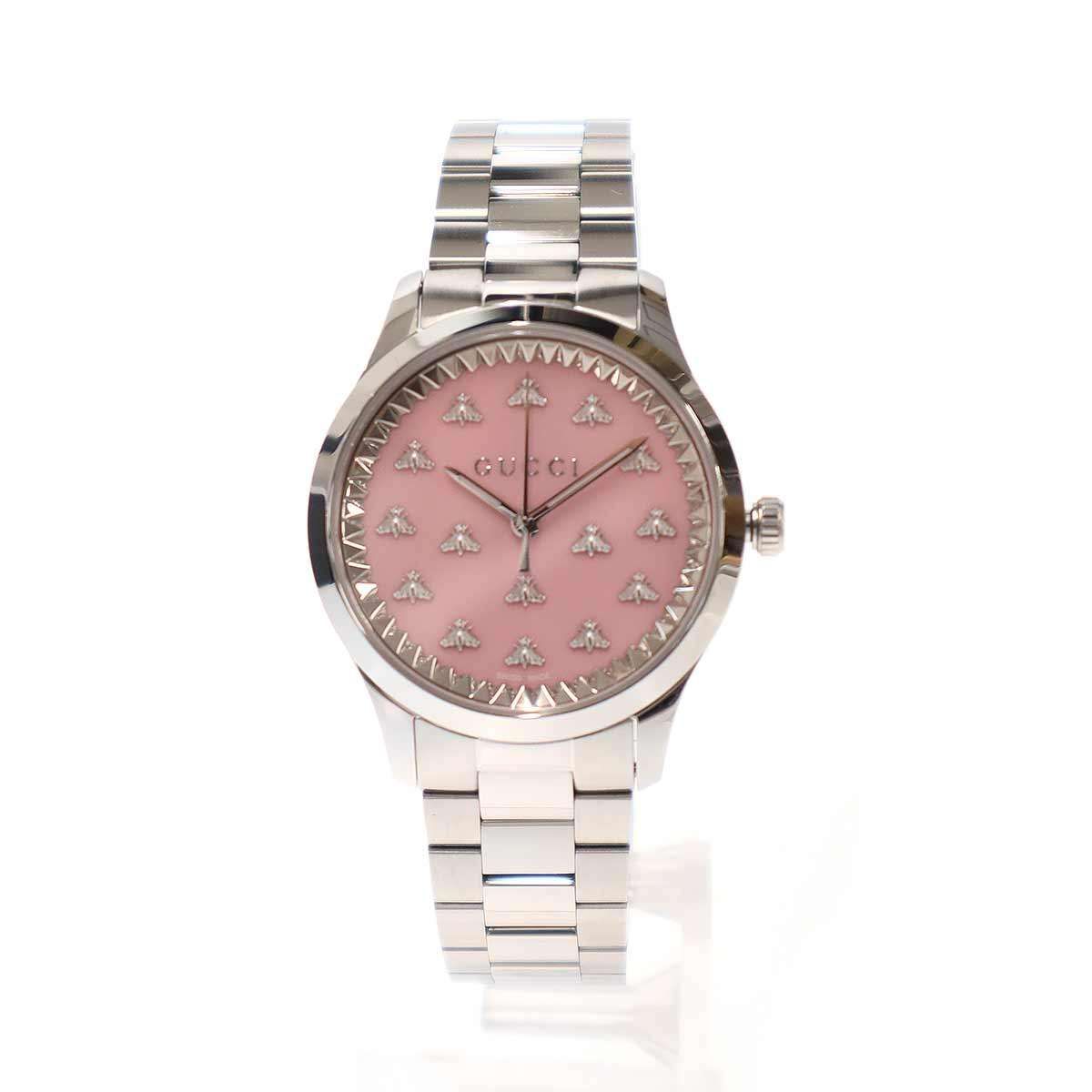 Gucci G-Timeless 32 Watch Silver Pink — view 2