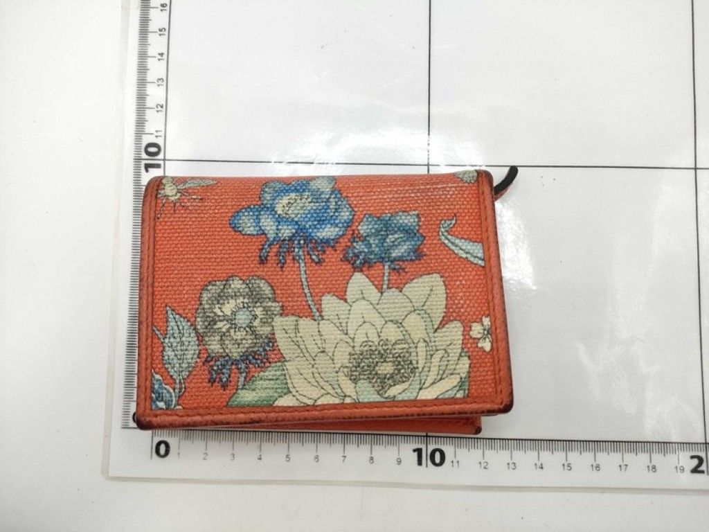 Gucci Bi Foldwallet GG Marmont Flora Multicolor Canvas Leather Limited Edition — view 2