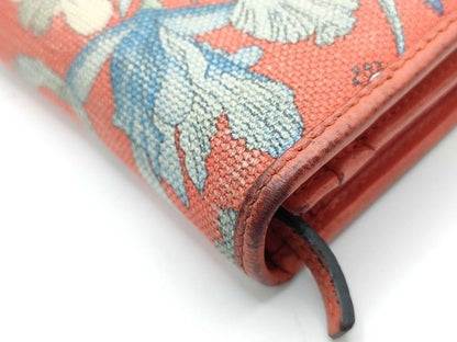 Gucci Bi Foldwallet GG Marmont Flora Multicolor Canvas Leather Limited Edition — view 4