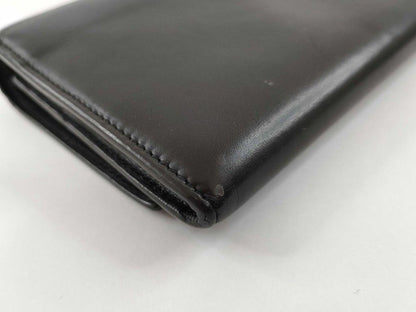 Saint Laurent Wallet Line Brown Leather Bifold Gold — view 4