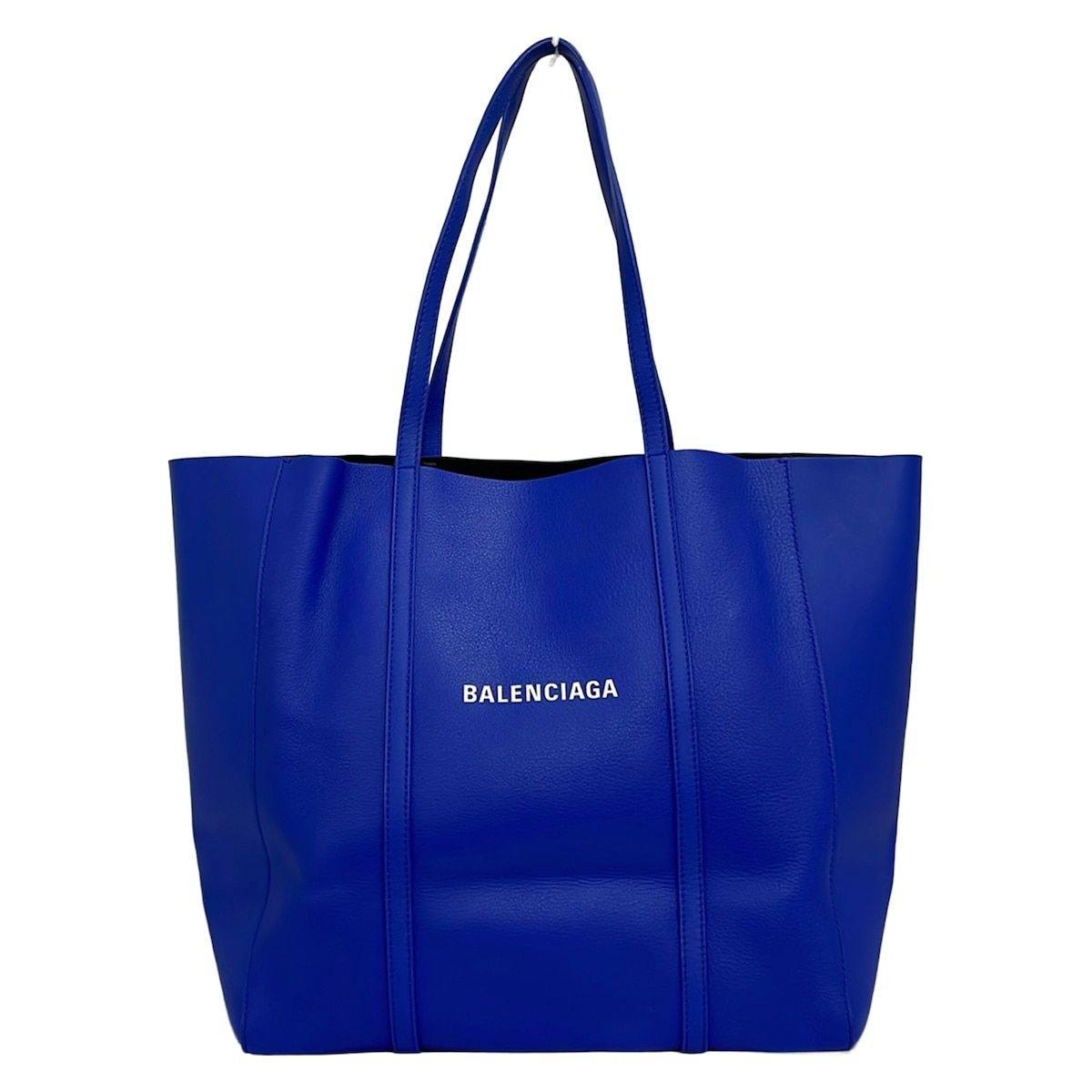 Balenciaga Tote Everyday Small Blue Leather