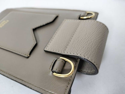 Fendi Shoulder Bag FF Diamond Phonepouch Gray Ju Type Leather Smartphoneshoulder — view 5