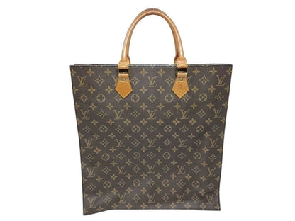 Louis Vuitton Handbag Sac Plat Brown Monogram Tote