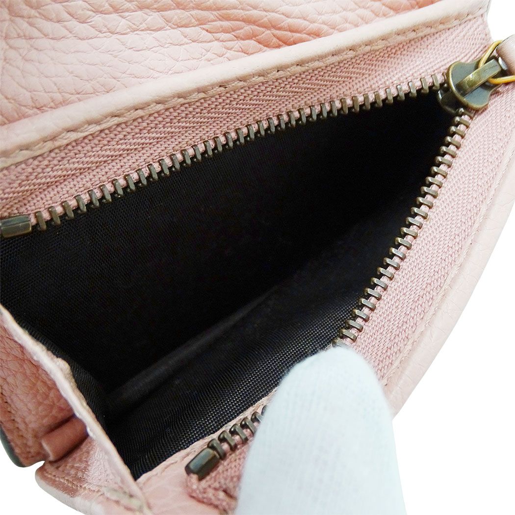 Gucci Wallet Bifold Animalier Leather Pink Mini Compact — view 8
