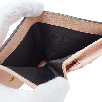 Gucci Wallet Bifold Animalier Leather Pink Mini Compact — view 7