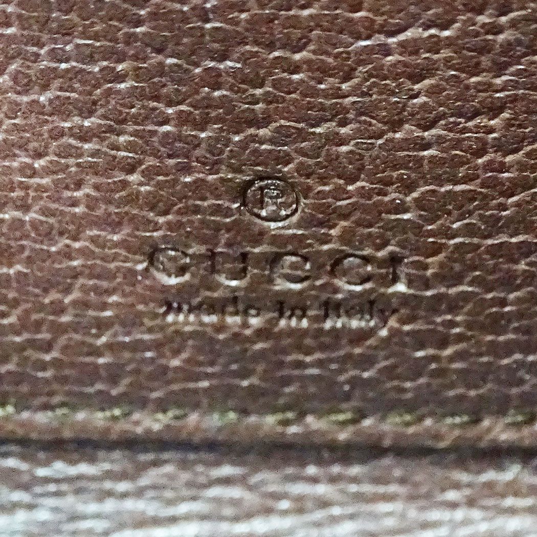 Gucci Wallet Coin Case GG Supreme Canvas Brown Zip Around Pouch Card Holder — view 6