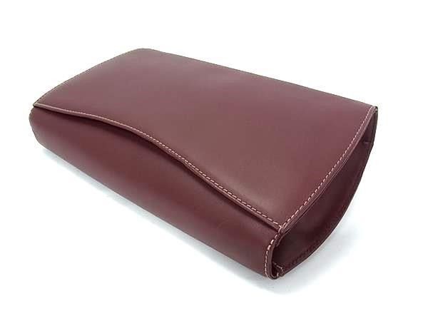 Cartier Clutch Must Line Bordeaux Leather 2-Way — view 3