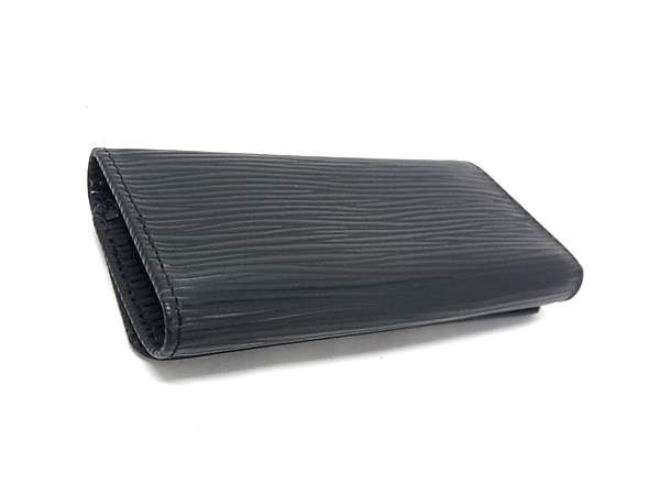Louis Vuitton Key Case Epi Multicles 4 Black Leather Quadruple Strand Silver — view 2