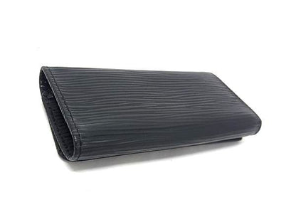 Louis Vuitton Key Case Epi Multicles 4 Black Leather Quadruple Strand Silver — view 2