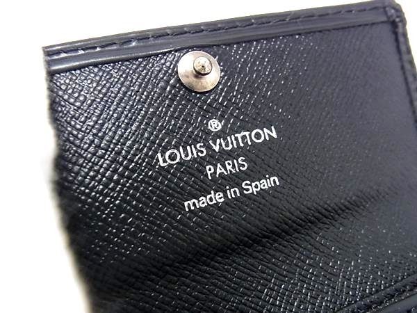 Louis Vuitton Key Case Epi Multicles 4 Black Leather Quadruple Strand Silver — view 4