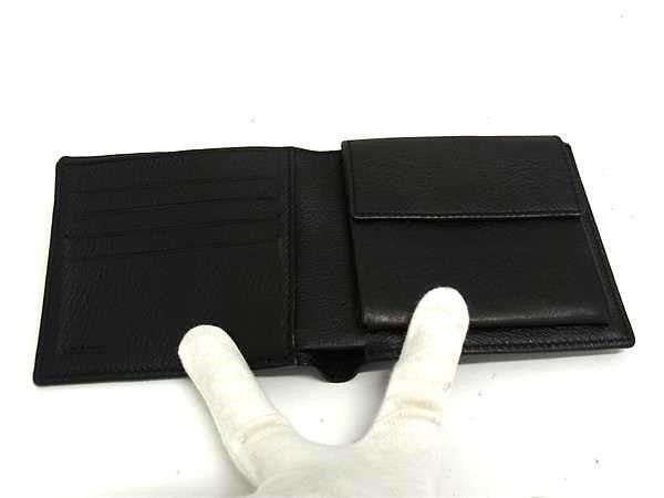 Loewe Bifold Wallet Anagram Coin Bordeaux Black Leather — view 3