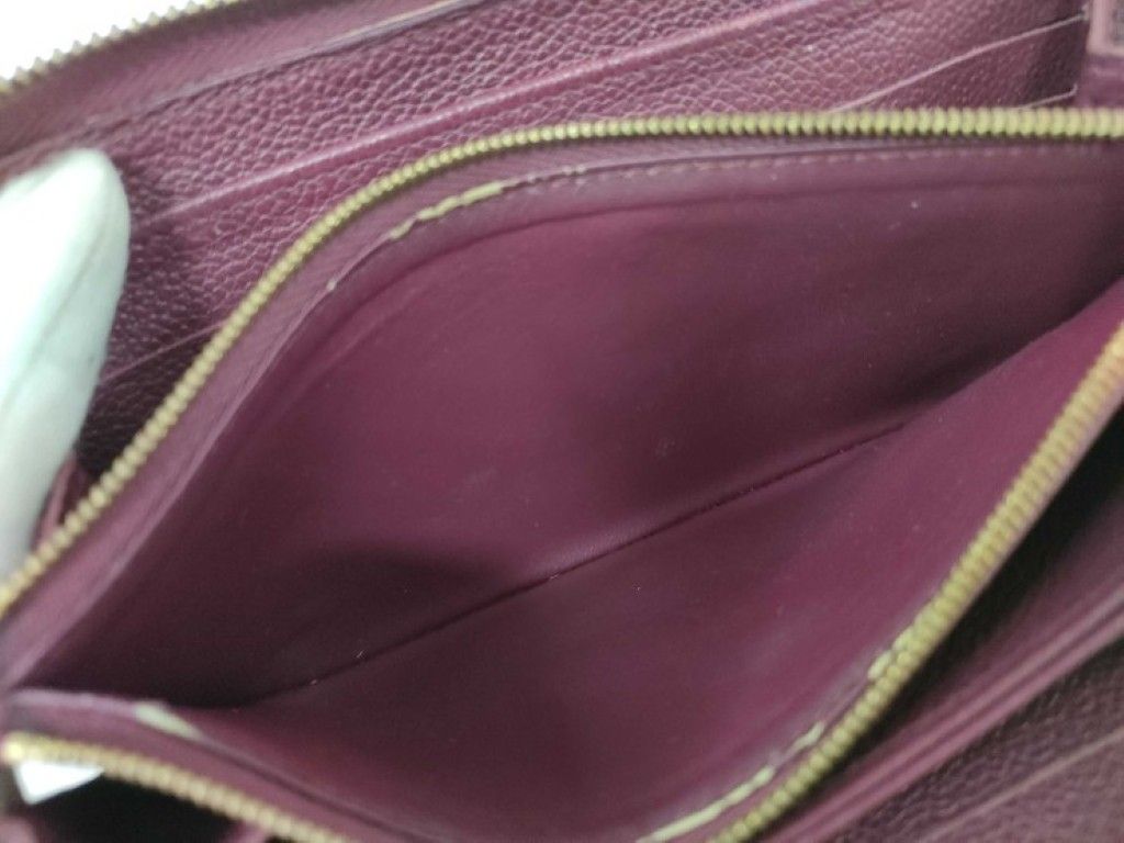 Louis Vuitton Wallet Zippy Leather Monogram Empreinte Zip Around Gold — view 8