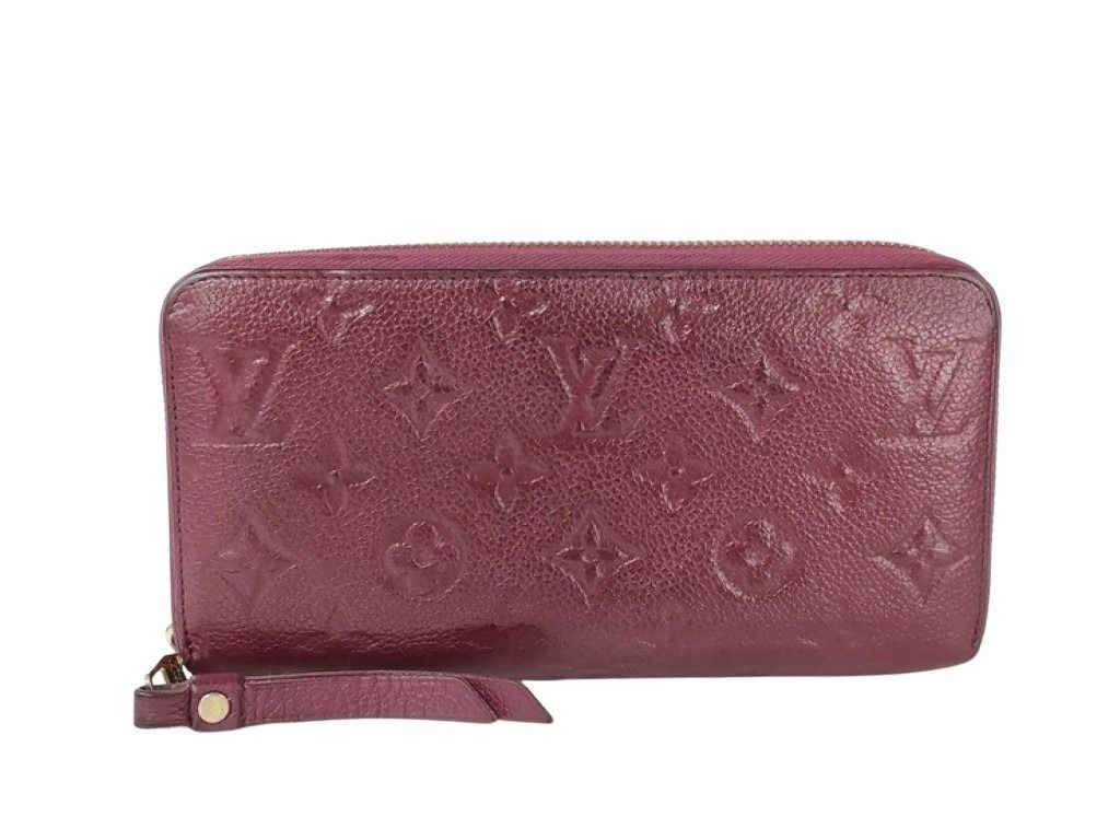 Louis Vuitton Wallet Zippy Leather Monogram Empreinte Zip Around Gold