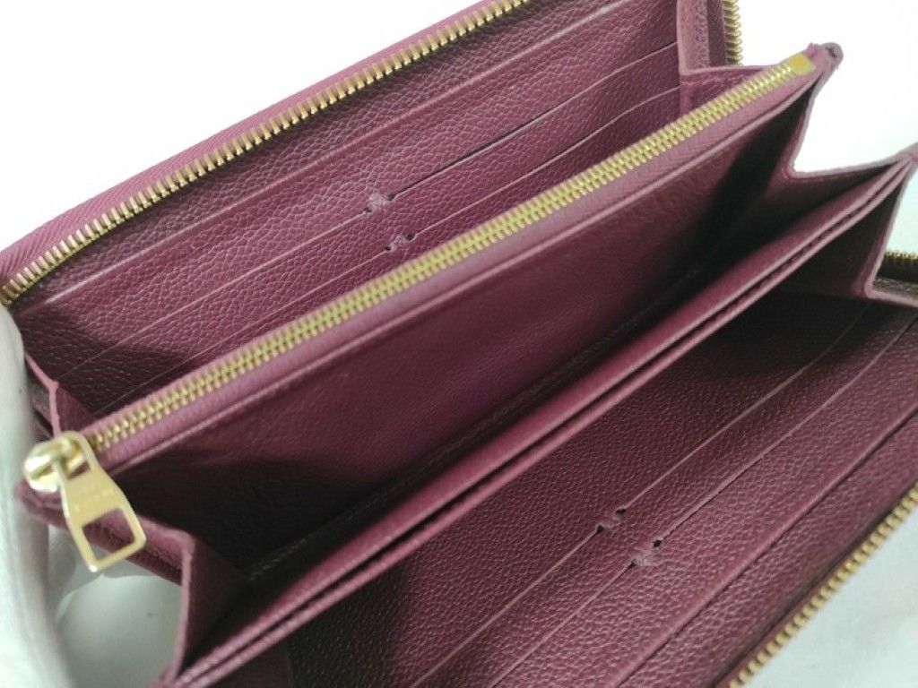 Louis Vuitton Wallet Zippy Leather Monogram Empreinte Zip Around Gold — view 7