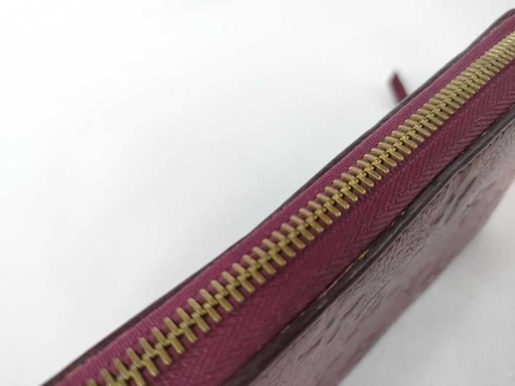 Louis Vuitton Wallet Zippy Leather Monogram Empreinte Zip Around Gold — view 6
