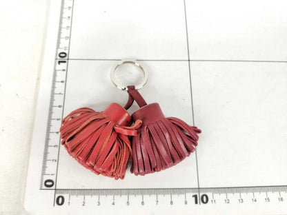 Hermes Key Holder Carmen Unodos Red Leather Silver — view 4