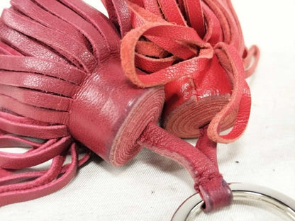 Hermes Key Holder Carmen Unodos Red Leather Silver — view 6