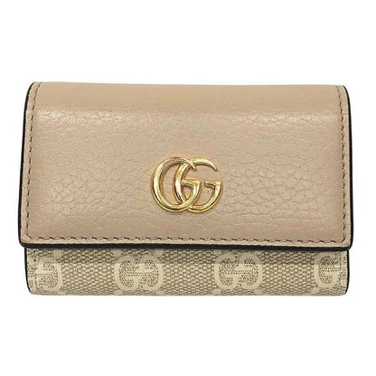 Gucci GG Marmont Key Case Beige Key Holder