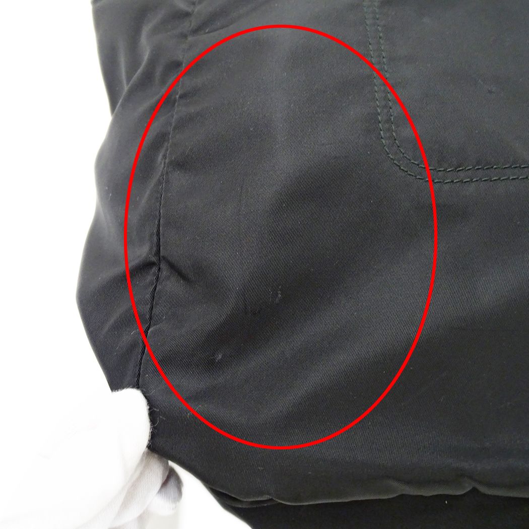 Prada Tote Shoulder Bag 2-Way Nylon Black Logo — view 8