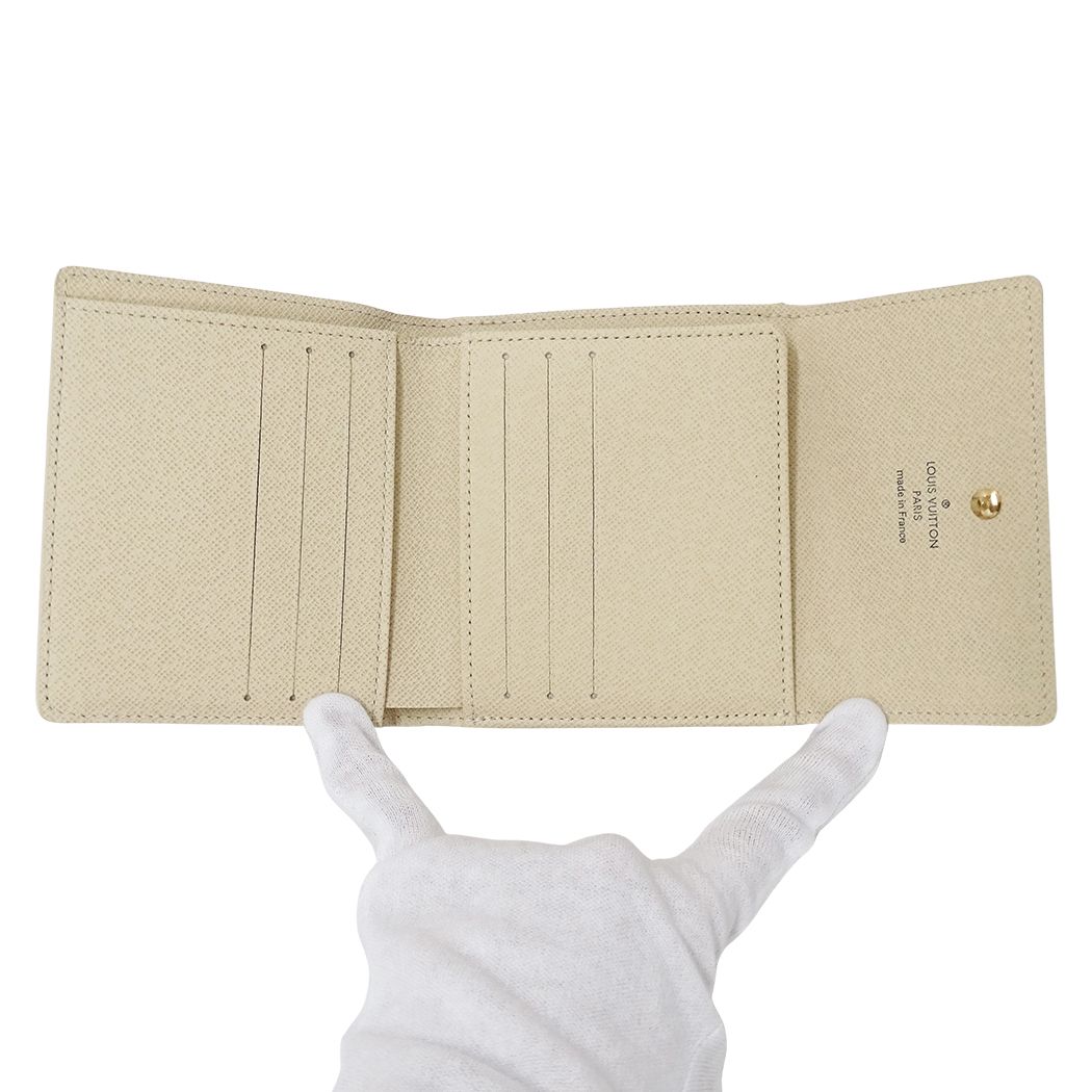 Louis Vuitton Wallet Damier Azur Bifold Portmonevier Cult Cles White Mini Small — view 4