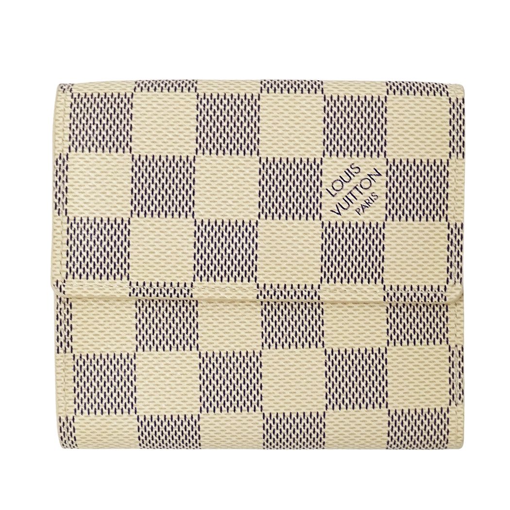 Louis Vuitton Wallet Damier Azur Bifold Portmonevier Cult Cles White Mini Small — view 2
