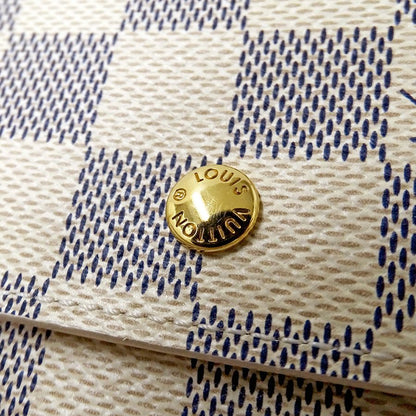 Louis Vuitton Wallet Damier Azur Bifold Portmonevier Cult Cles White Mini Small — view 8