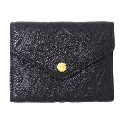 Louis Vuitton Wallet Monogram Empreinte Trifold Portefeuille Victorine Noir