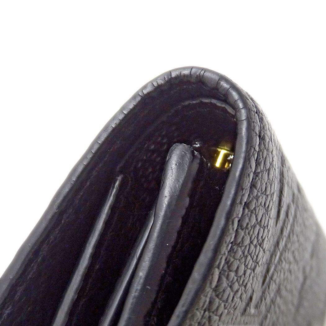 Louis Vuitton Wallet Monogram Empreinte Trifold Portefeuille Victorine Noir — view 9
