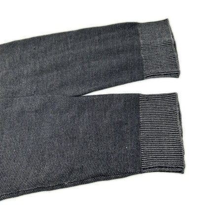 Louis Vuitton Charcoal Damier Pattern Crew Neck Long Sleeve Knit Sweater — view 7