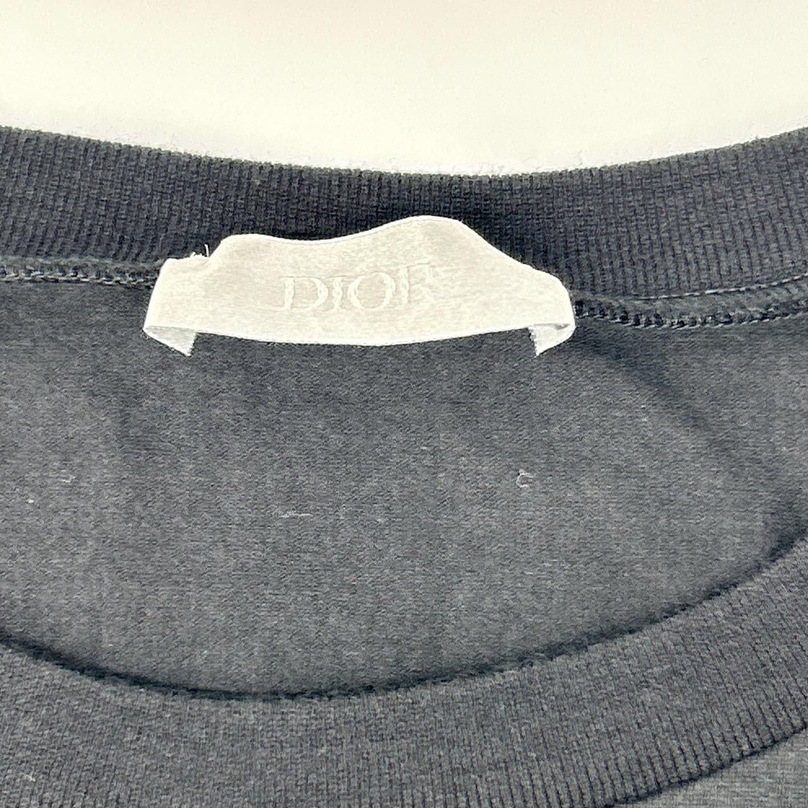 Dior Bee Embroidery Black Crew Neck T-Shirt — view 4