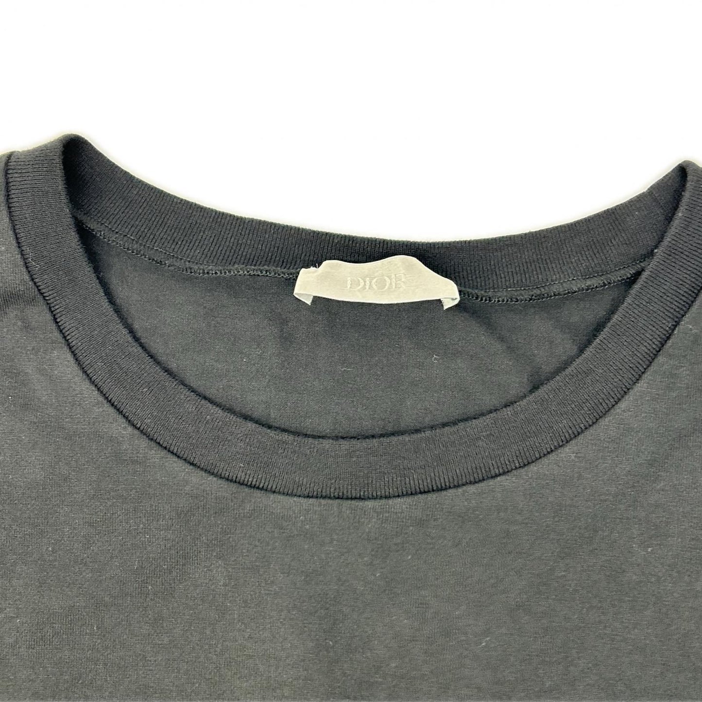 Dior Bee Embroidery Black Crew Neck T-Shirt — view 3