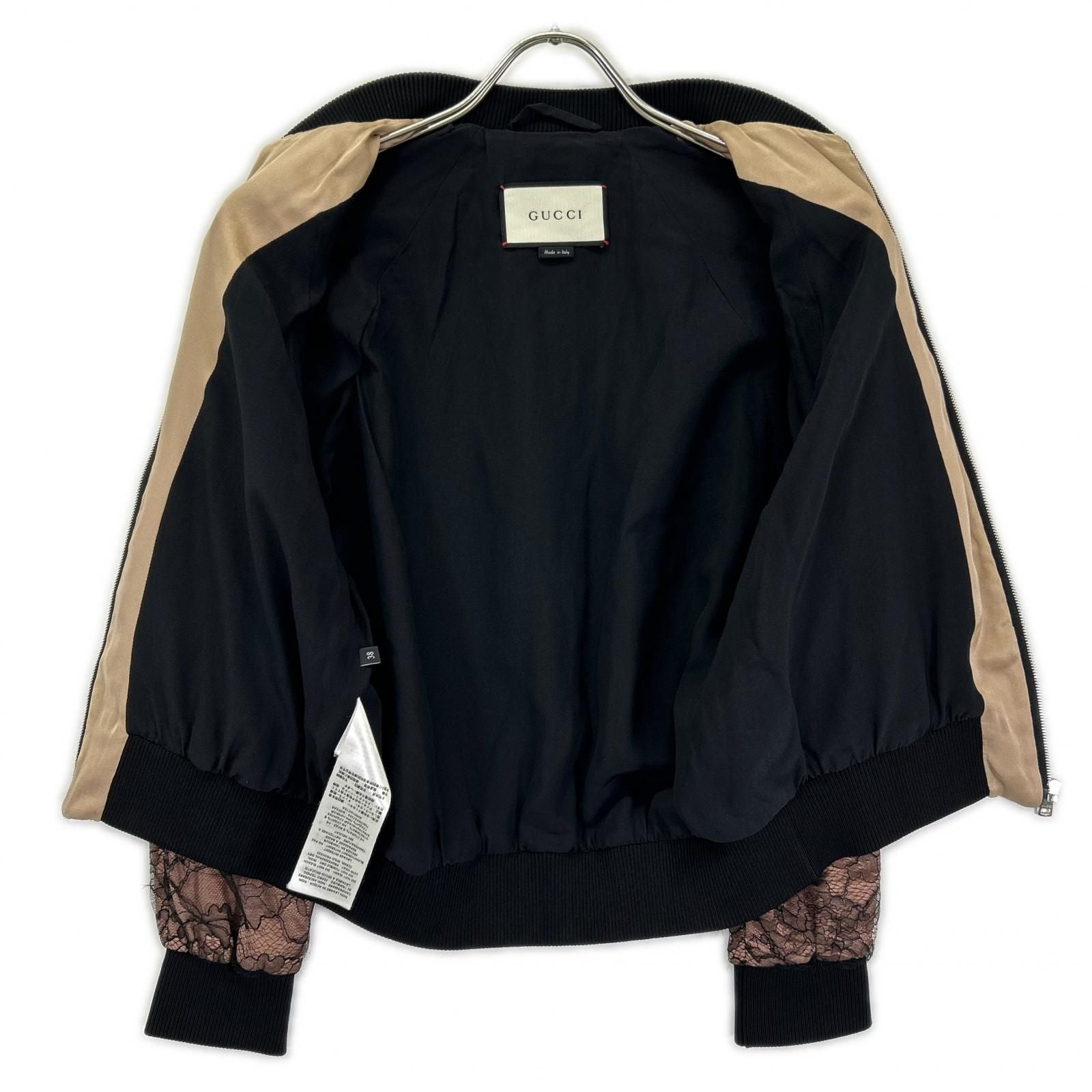 Gucci Black Beige Lace Jacket — view 3