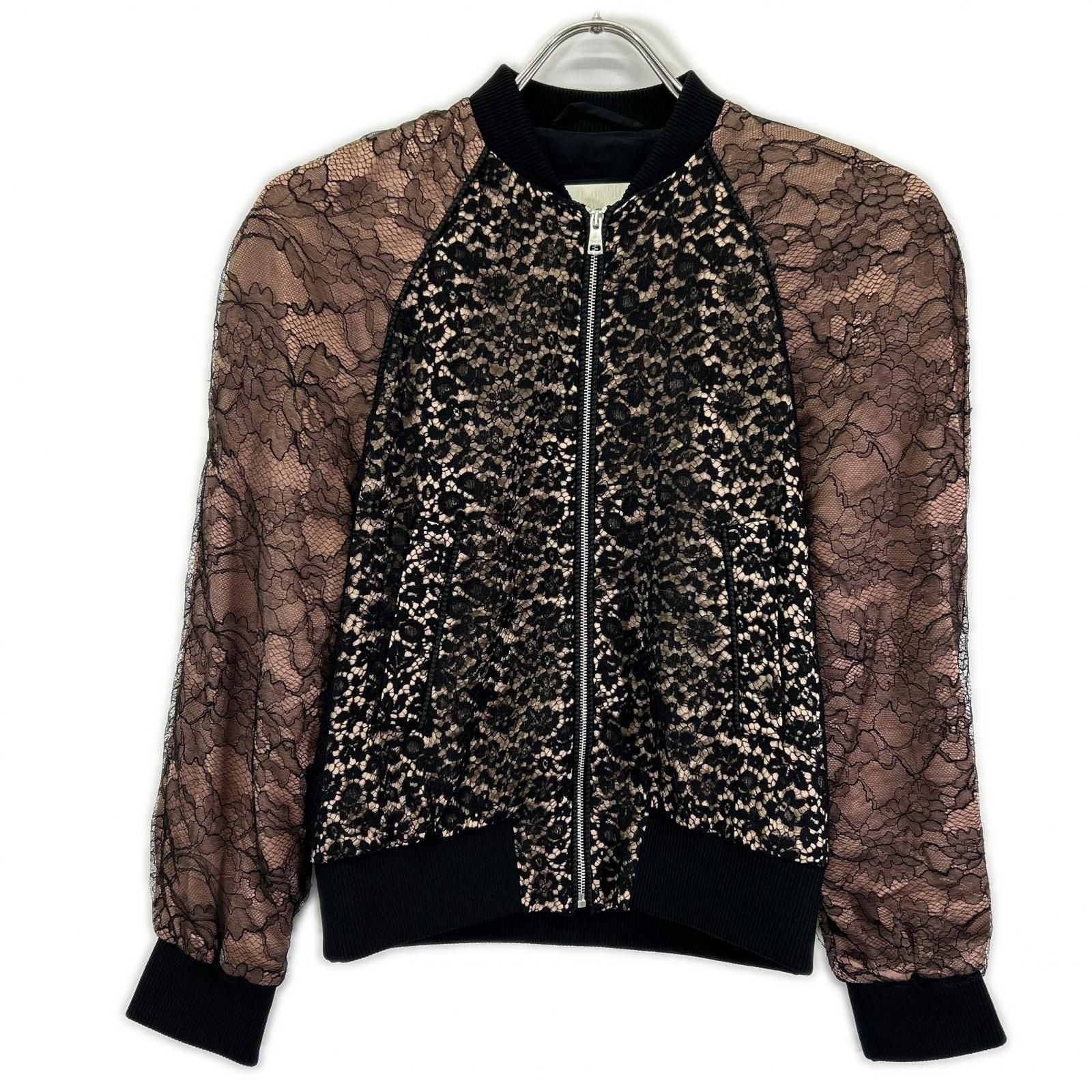 Gucci Black Beige Lace Jacket