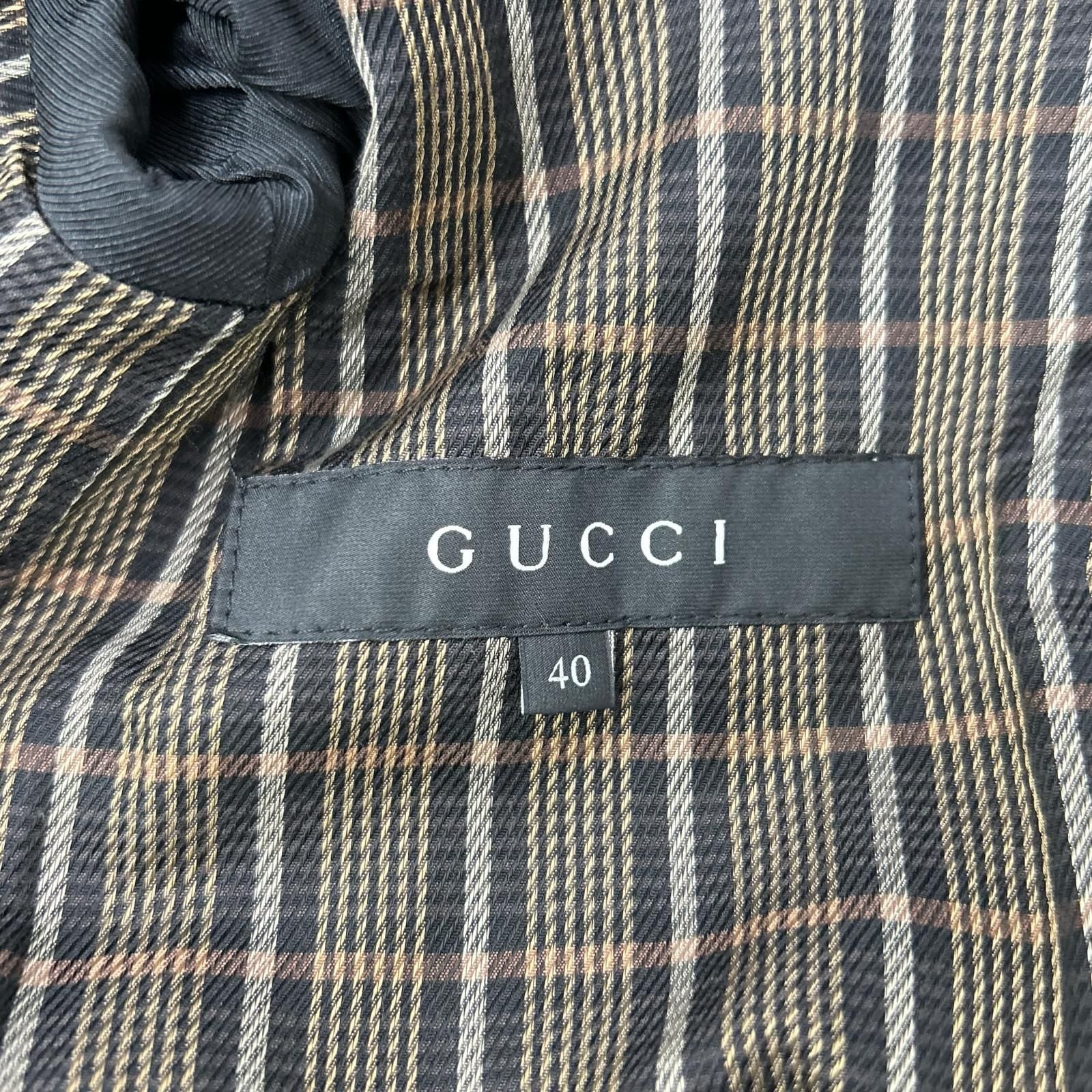 Gucci Era 08 Black Trench Coat 40 — view 4