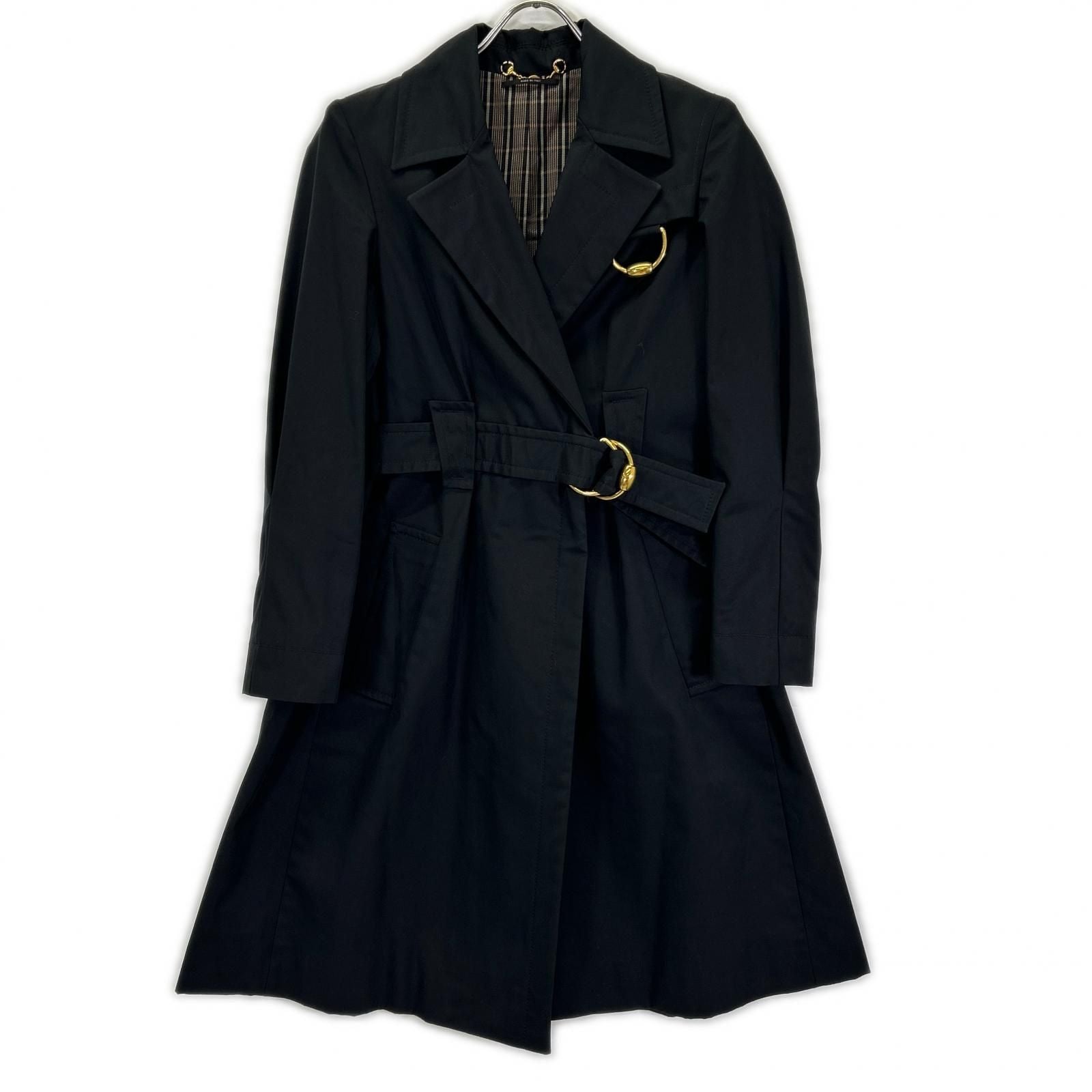 Gucci Era 08 Black Trench Coat 40