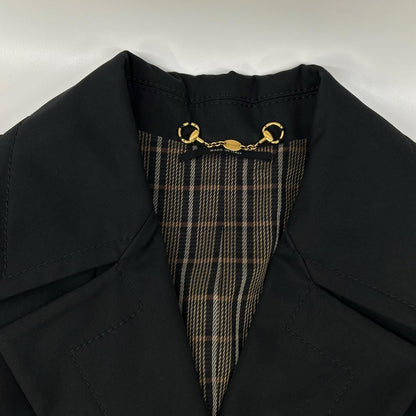 Gucci Era 08 Black Trench Coat 40 — view 8