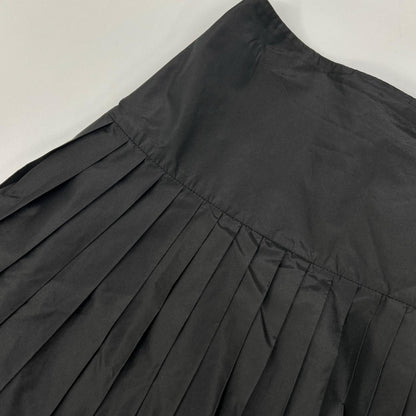 Dior Black Nylon Long Pleated Skirt — view 6