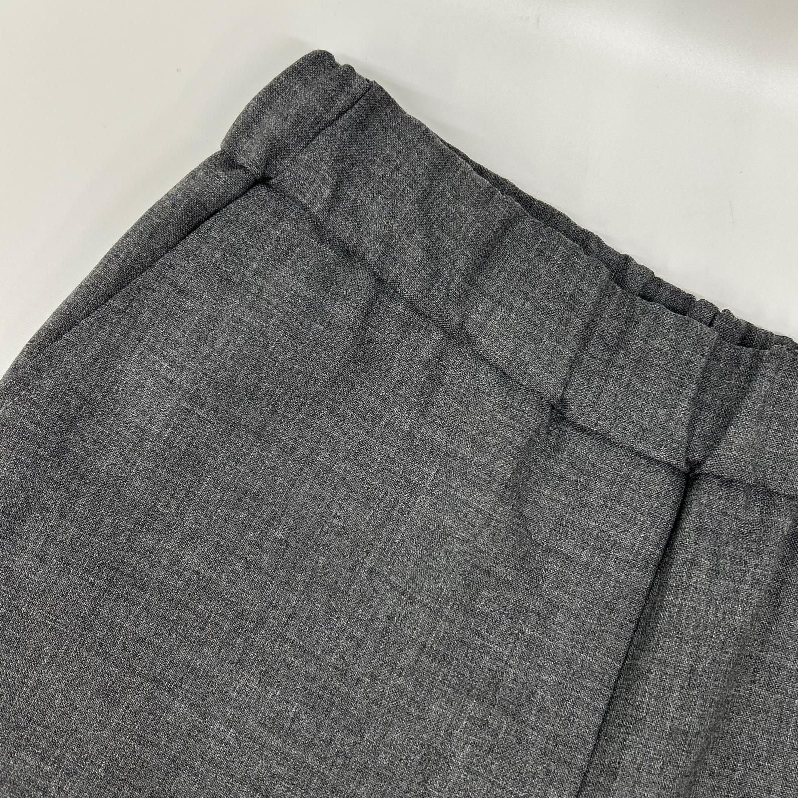 Loewe Charcoal Anagram Embroidery Wide Silhouette Cropped Pants XS — view 6