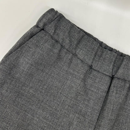 Loewe Charcoal Anagram Embroidery Wide Silhouette Cropped Pants XS — view 6