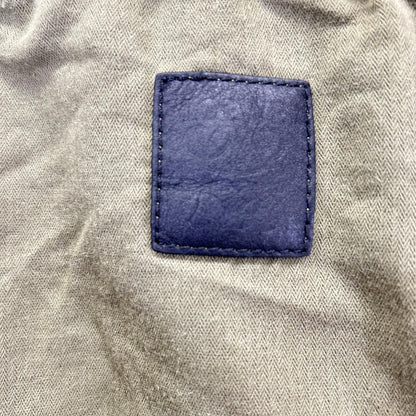 Loewe Khaki Linen Blend Reborn Motif Cropped Pants 34 — view 3