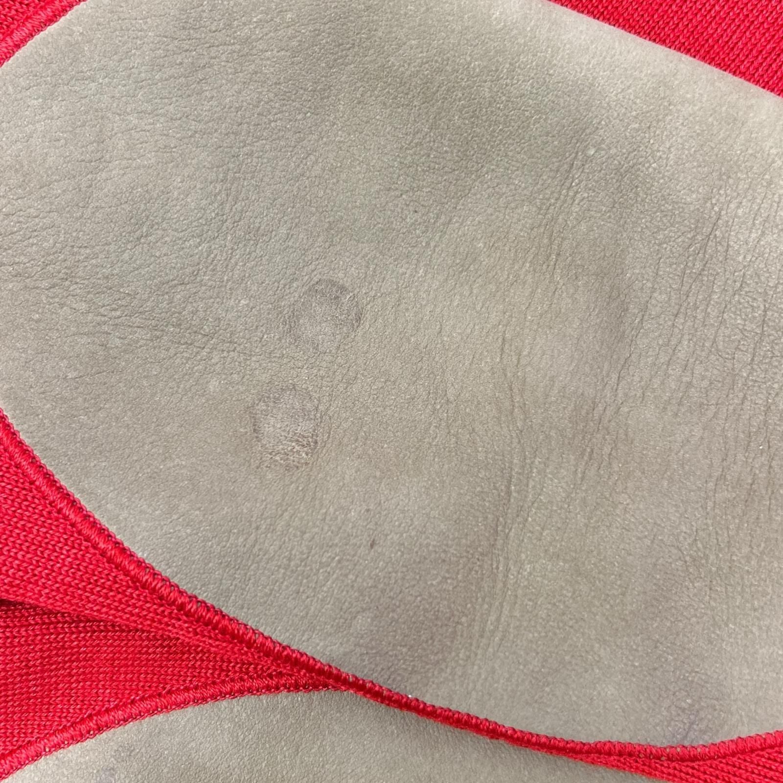 Louis Vuitton Red Wool Silk LV Circle Embroidery Elbow Patch Driver's Knit XS — view 9