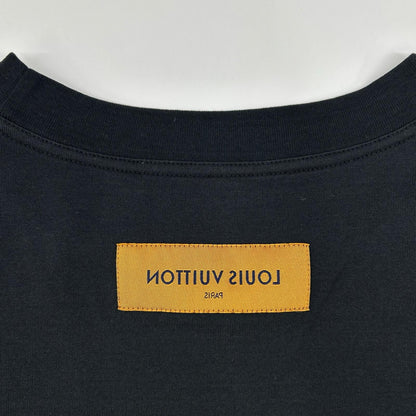 Louis Vuitton Black Embossed LV Logo T-Shirt XL — view 7