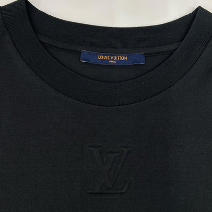 Louis Vuitton Black Embossed LV Logo T-Shirt XL — view 8