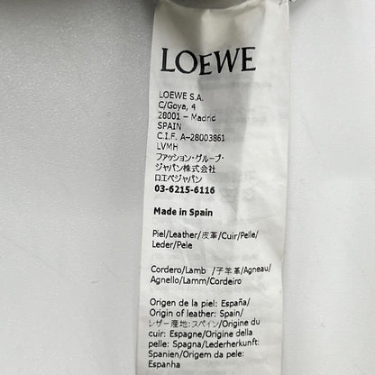 Loewe Light Gray Lambskin Elasticated Leather Trousers Pants — view 4