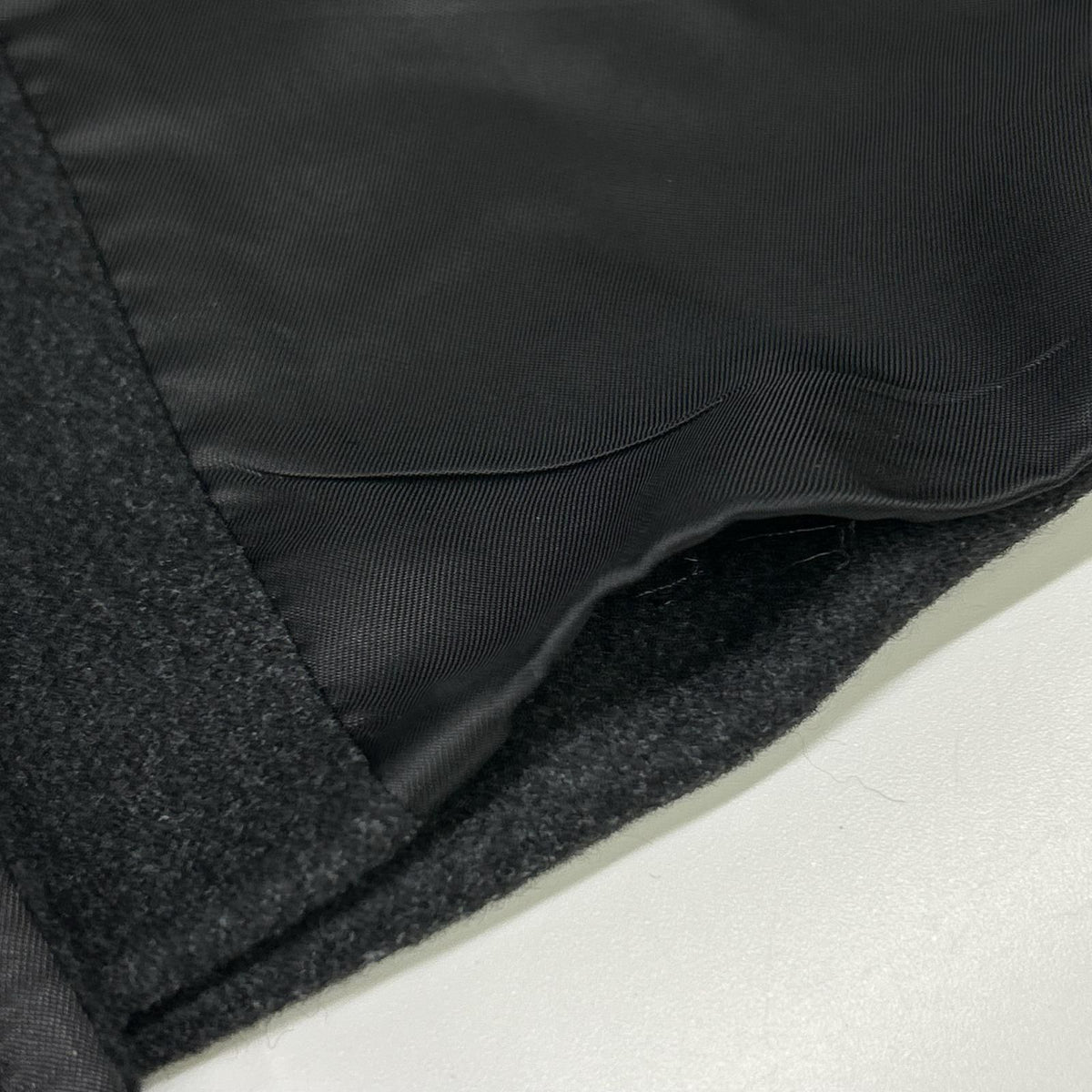 Max Mara Maxmara Studio Black Double Breasted Wool Silk Angora Belted Coat 32 — view 7