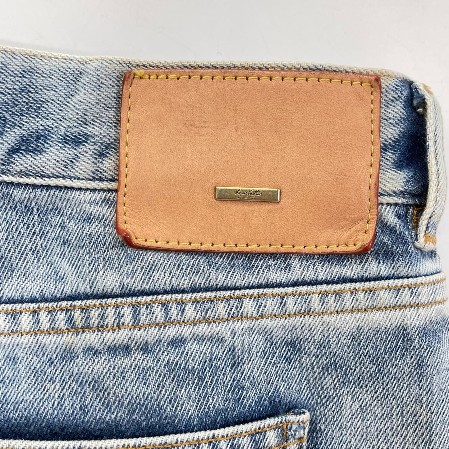 Louis Vuitton Indigo Washed Slim Jeans Denim Pants 33 — view 3