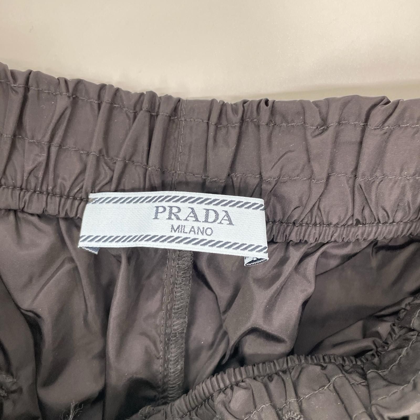 Prada Black Green Line Nylon Pants — view 3